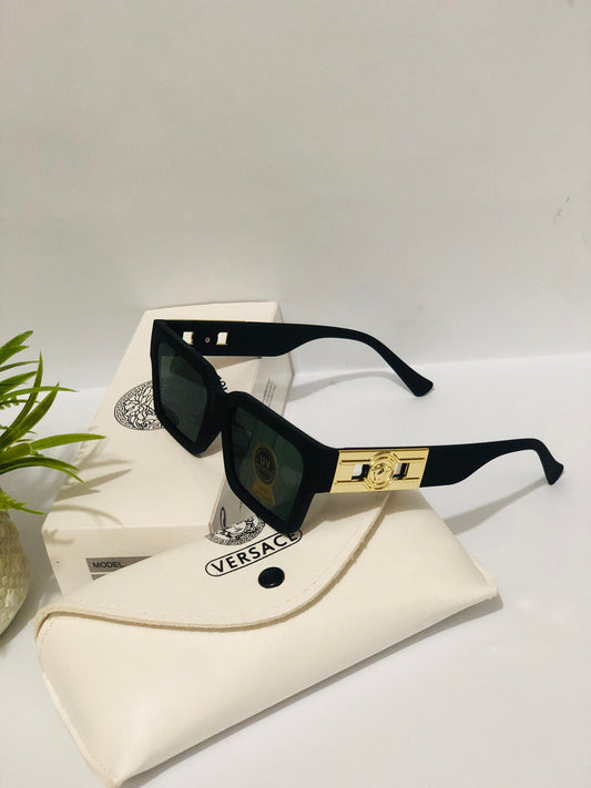 Versace Gold Accent Square Shades
