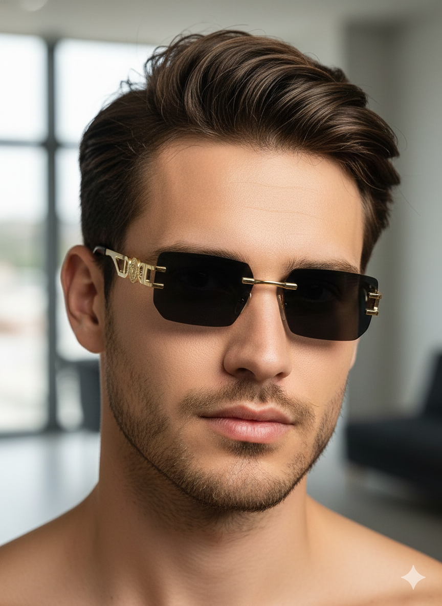 Medusa Halo Rimless Rectangles