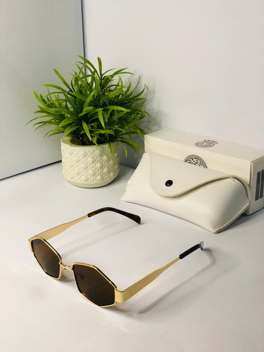 🕶️ Royal Edge Gold Sunglasses